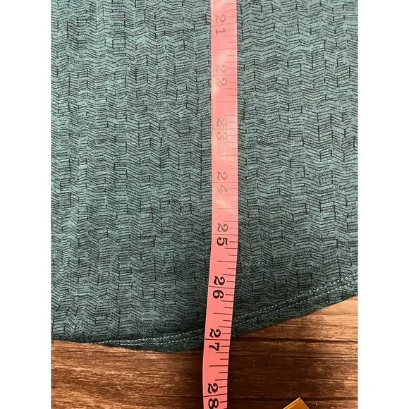 Segments Merino Wool V Neck Long Sleeve Base Layer Top Women L Teal Green Hiking - Picture 9 of 10